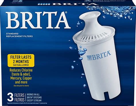GlacierFresh Replacement for Brita Faucet Water Filter - 2-Pack