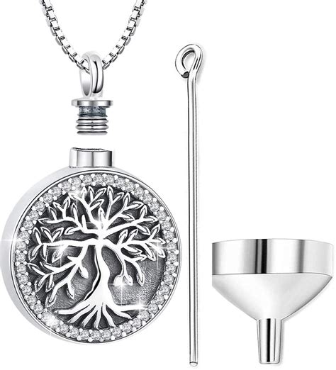 Mtlee MTLEE Urn Necklace for Ashes for Men Women Cremation Jewelry