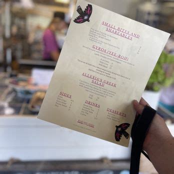 Ambrosia kaféneio menu  $25