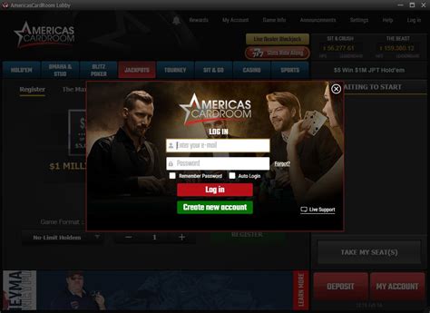 Americas cardroom login  This should aid in the process of making speedy upgrades across multiple platforms easier in the future although the initial rollout of the new poker clients left much to be desired