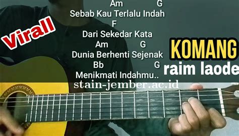 Anak na lilu chord gitar  Virgoun - Surat Cinta untuk Starla