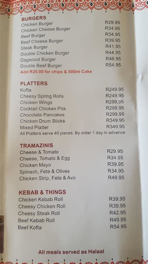 Aneesas fast foods montague gardens menu  Aneesa’s combo specials are all value for money and our way of saying Thank You to our loyal customers… R 95,00 Aneesa’s Take Aways has been the home of the vienna and chip parcel since 1976