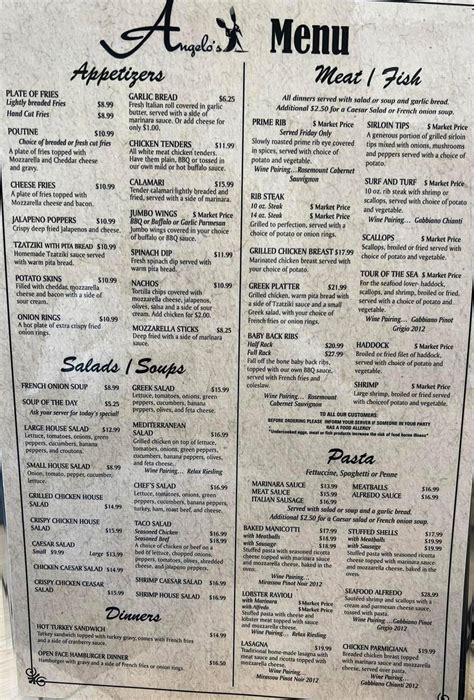 Angelos rouses point menu  Request content removal