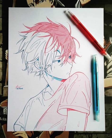 Sketchbook: Anime style cover, Comic Manga Anime Sketch Book for