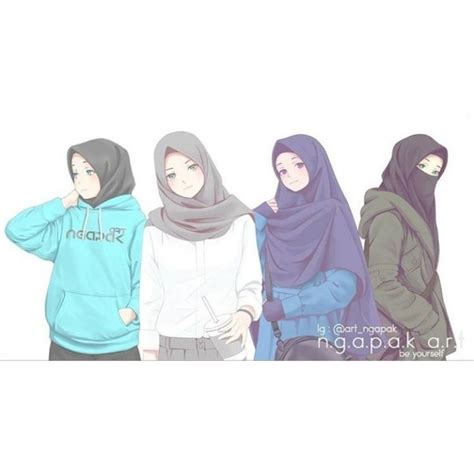 Anime hijab sahabat ber 4 pinimg