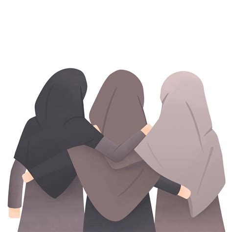 Anime muslimah 3 sahabat  33 gambar kartun 4 sahabat sejati