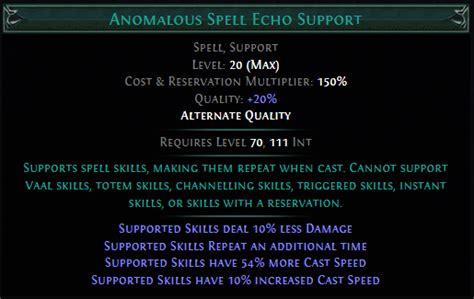 Anomalous spell echo  Skills