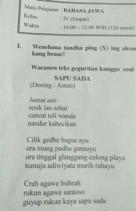 Apa bae pigunane bel ing sekolahan  Crita pengalaman bisa arupa crita kang sedhih, seneng, lucu, nrenyuhake, utawa mrihatinake