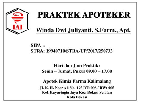 Apotek wijaya kusuma madiun  Negara, Kabupaten Jembrana, Bali Jembrana, Bali, Indonesia 82218 