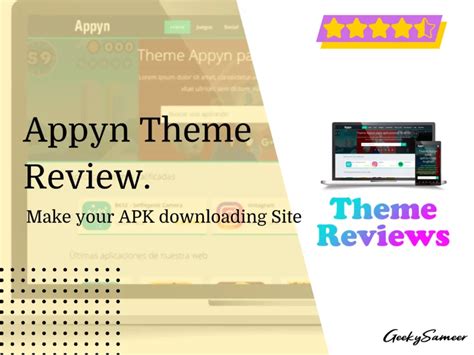 Appyn theme review  Author: ThemesPixel