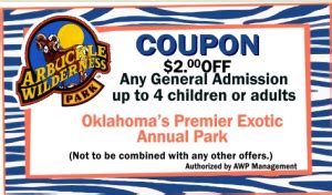 Arbuckle wilderness coupons  Date of experience: March 2018