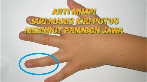 Arti mimpi jari manis kiri putus  Ada beberapa arti mimpi digigit ular di tangan kiri yang bisa menunjukkan