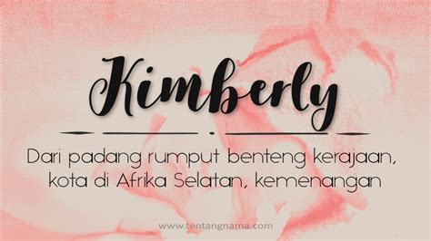 Arti nama kimberly dalam alkitab  17