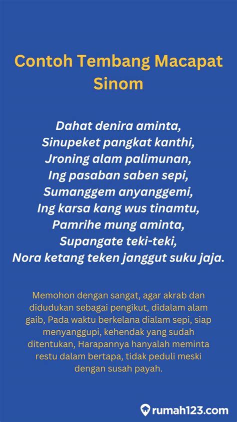 Arti tembene com akan memberikan materi pelajaran bahasa Jawa yaitu Serat Wedhatama Tembang Macapat Pupuh Pocung pada 33 sampai 47