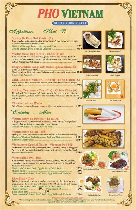 Asian legend vietnamese cuisine menu I cannot eat Asian food without using chopsticks; it just isn't the same