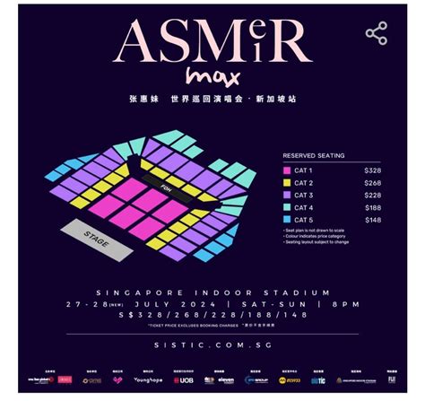 Asmeir 2023 world tour schedule  Singapore Indoor Stadium