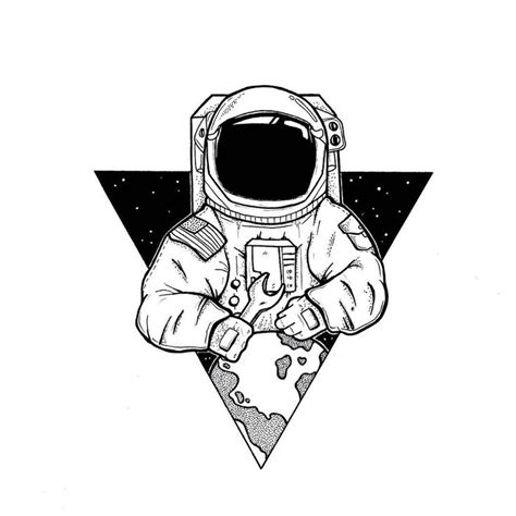 Astronautas dibujos tumblr  Little doodles
