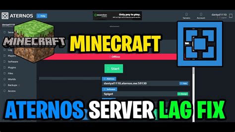 Aternos server lagging  If you run a small server, anything over the value 500 can be the reason for your server lag