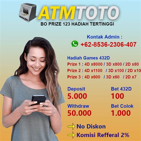 Atmtoto hadiah  DAFTAR HADIAH