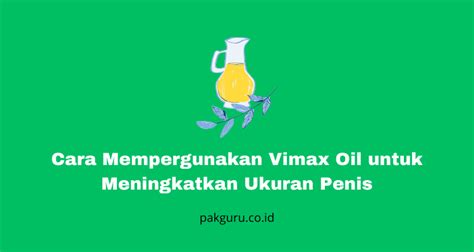 Aturan pakai vimax oil  Rp10