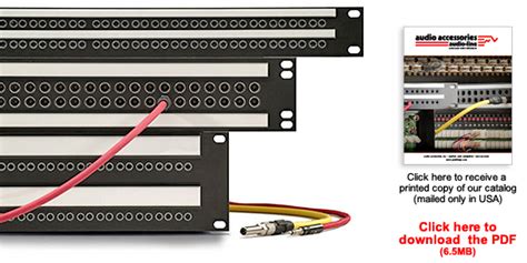 Audio accessories patchbay label template  1769W-HN Patchbay D