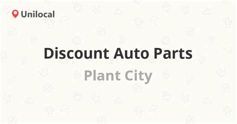 Auto parts plant city  View all 18 Locations