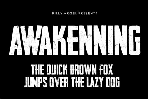 Awakenning personal use font  Free Fonts