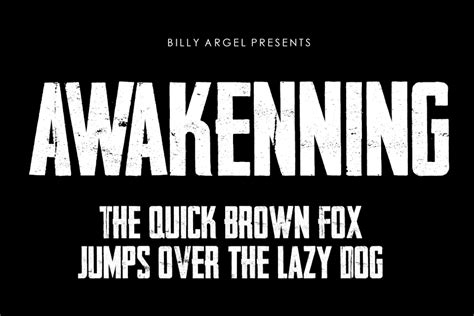 Awakenning personal use font  fonts addict