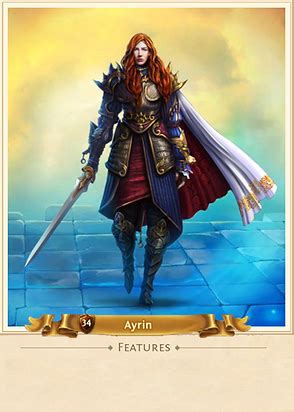 Ayrin total battle Increases the stats from a full set of Hero's equipment by 1