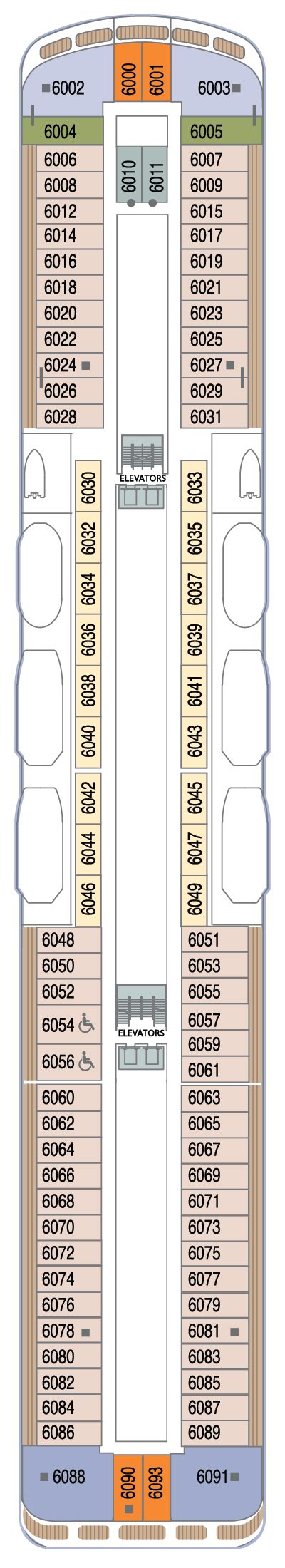 Azamara onward deck plan  Deck 8