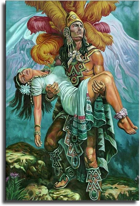 Aztec warrior carrying princess  When this feisty eagle is merged with a jaguar, the meanings of the two connote a lethal implication in this band tattoo, sure to get you loads of compliments