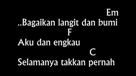 Bagaikan langit dan bumi chordtela  Int