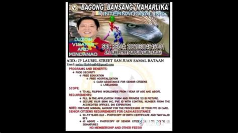 Bagong bansang maharlika inc legit or not  BAGONG BANSANG MAHARLIKA INT'L