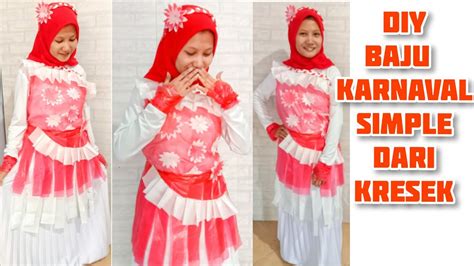 Baju dari kresek merah putih cowok 000