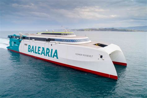 Balearia truck center  1 departs Port Everglades for Grand Bahama & the other departs Port of Miami for Bimini