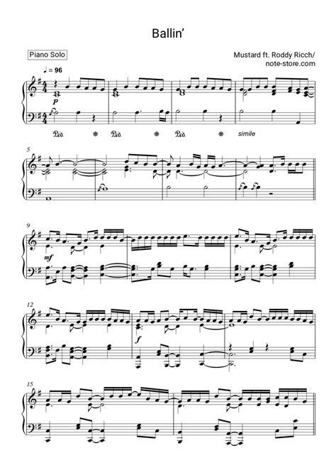 Ballin piano sheet music 2