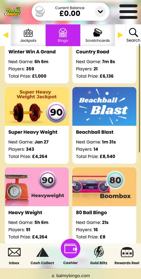 Balmy bingo app  They have more bingo bonus offers as well as the initial bonus of the mega wheel