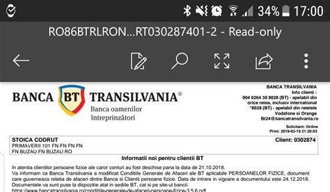 Banca transilvania extras de cont pe email  poți vizualiza tranzacțiile din contul tău pe o perioadă de