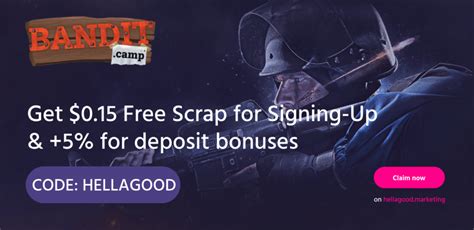 Banditcamp promo code  Level up your affiliate tier and earn up to 3% kickback from each deposit! Tier1 1%KICKBACK 0,00 TOTAL DEPOSITED 0 CURRENT USERS Share your referral