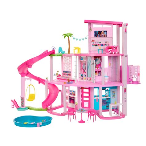Barbie DreamCamper Vehicle Playset with 60 Accessories Including Pool and  30-inch Slide 