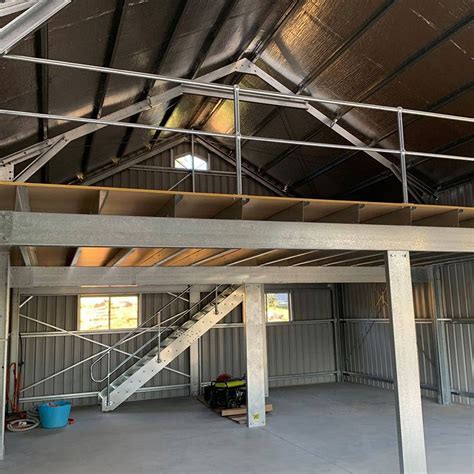 Barn sheds with mezzanine floors  Dimensions – 4000 x 10000 x 2400
