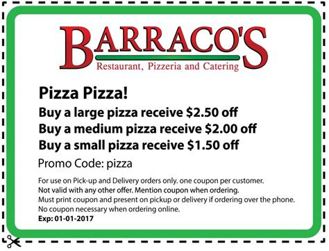 Barracos pizza coupons  MORE PHOTOS