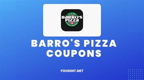 Barro's pizza coupon Barro's Pizza