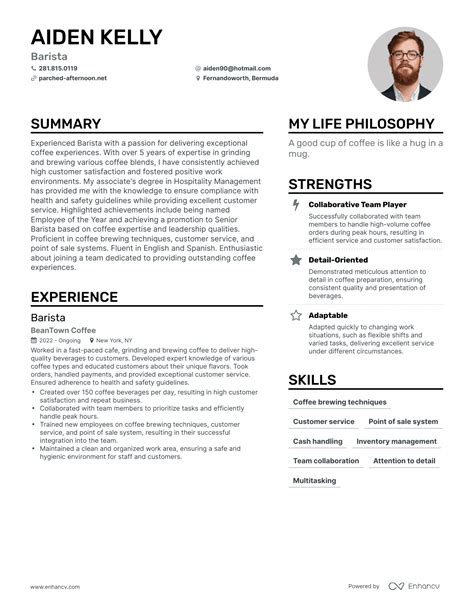 Bartending resume pdf