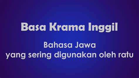 Basa krama arep  3