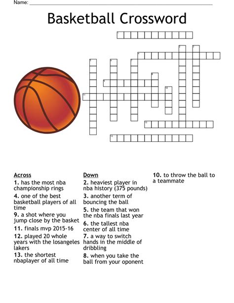 Basketball ploy crossword  The Crossword Solver finds answers to classic crosswords and cryptic crossword puzzles