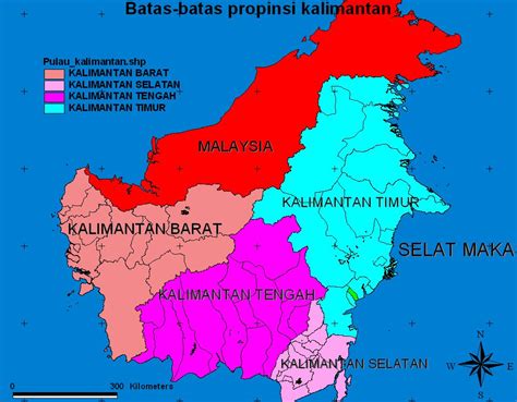 Batas daratan pulau kalimantan Batas Daratan Pulau Kalimantan Menurut Peta