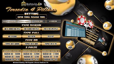 Batavia4d togel  Sebab, situs maupun agen ini mampu memberikan keuntungan besar dengan beragam bonus setiap hari tanpa batas