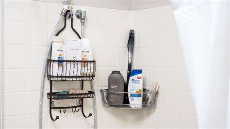 1pc Hanging Shower Caddy, Rust Proof Metal Bathroom Organizer For Shampoo,  Conditioner, Body Wash, Soap, Razors, Shower Sponge