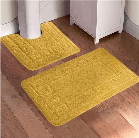 2024,thicken Bathroom Rugs Sets 3 Piece, Bath Rug + Contour Mat + Toilet  Seat Cover, Non-slip Bathroom Rugs With Pvc Point Rubber Backing, Super  Long
